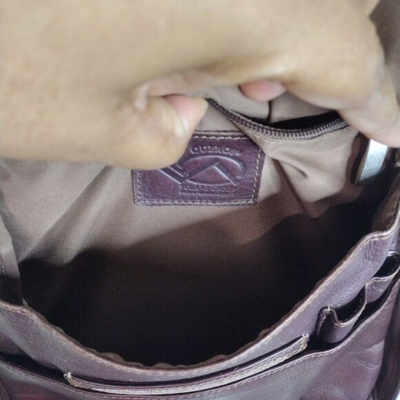 Volare Brown Leather Backpack Distressed Queros Made In Columbia main image 8